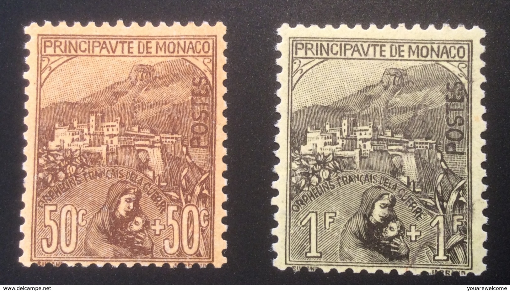 Monaco Yv 27-32  1919 Orphelins De La Guerre, TB  Neuf **/* (WW1 1914-18 War - Neufs