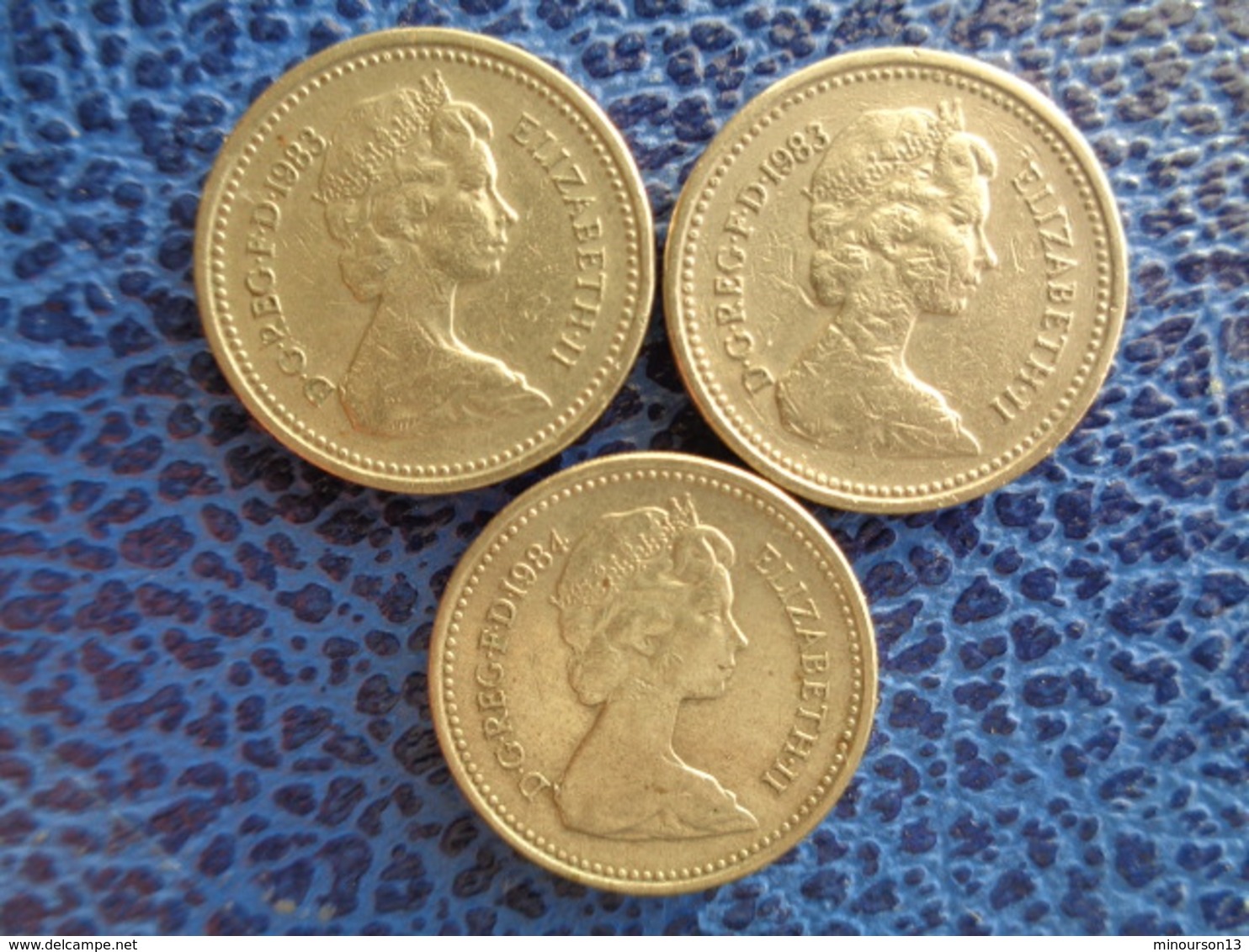 7 X ONE POUND , 1983 X 4 - 1984, 1989 & 1993 - 1 Pound