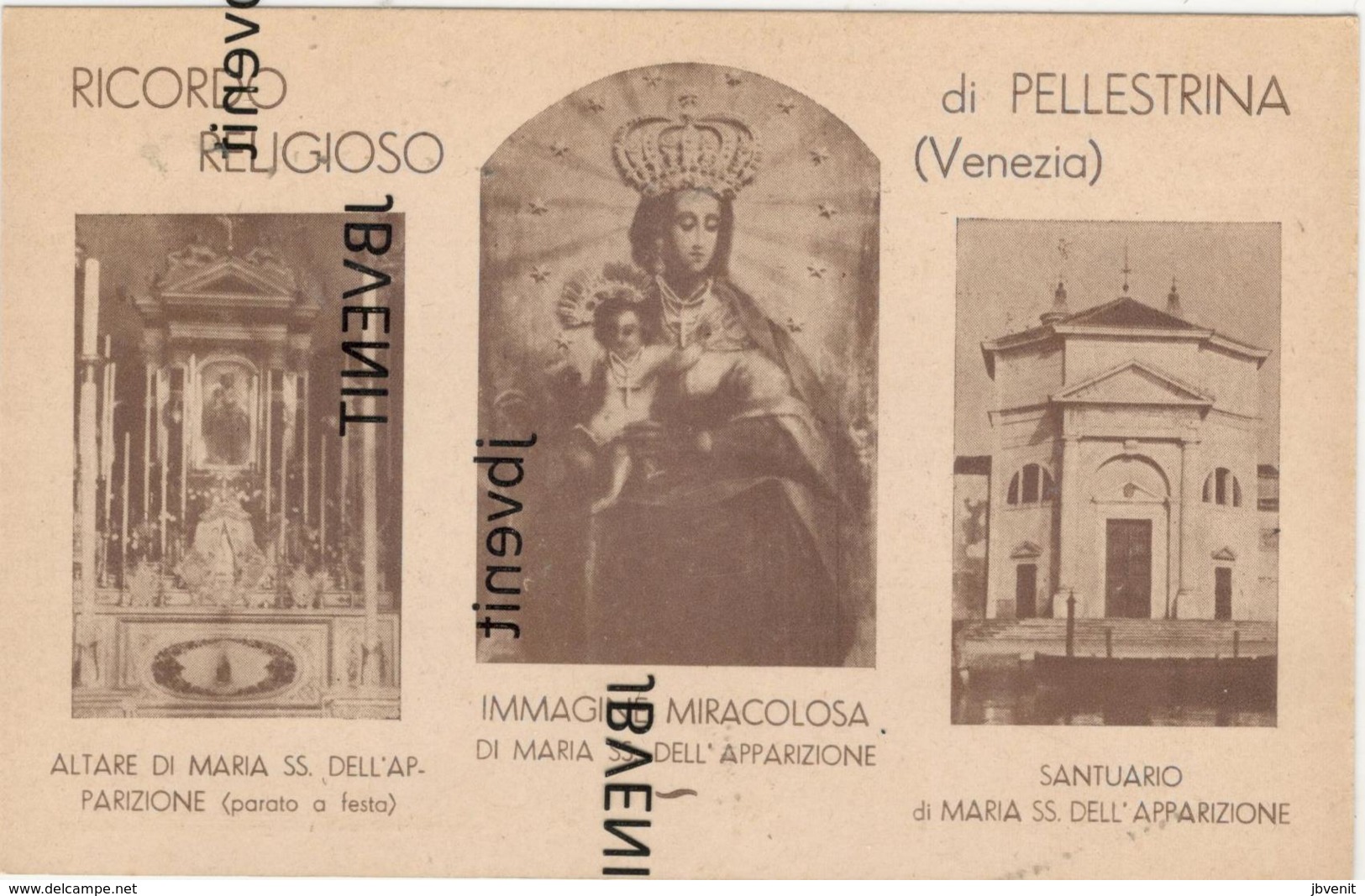 Ricordo Religioso Di Pellestrina (VENEZIA) - Santuario Di Maria S.S. Dell'Apparizione - Venezia (Venice)