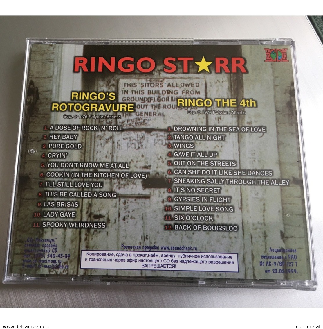 Ringo Starr - Ringo`s Rotogravure / Ringo The 4th (CD-Maximum Rec. 1999) - Rock