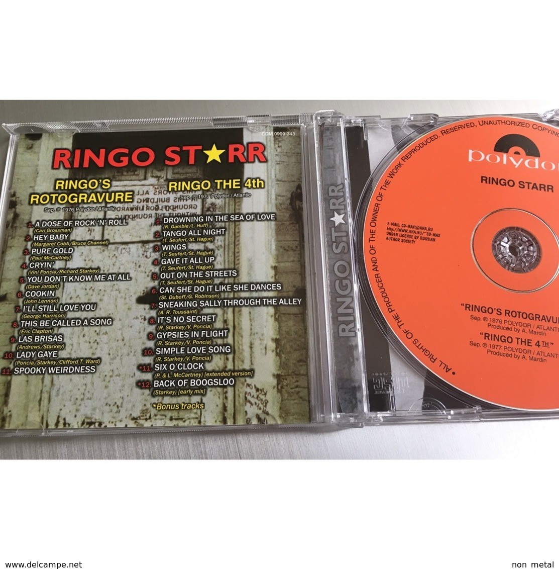 Ringo Starr - Ringo`s Rotogravure / Ringo The 4th (CD-Maximum Rec. 1999) - Rock