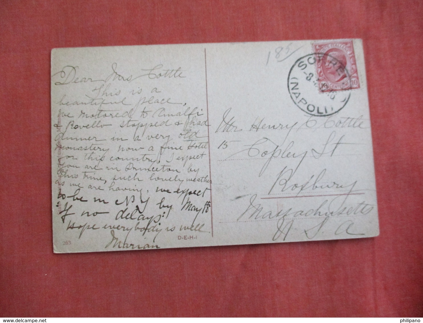 Italy >  Sorrento    Has  Stamp & Cancel     -ref 3096 - Napoli (Naples)