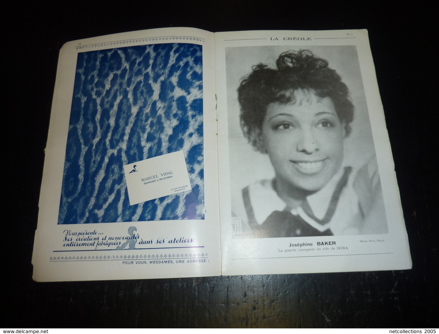 JOSEPHINE BAKER ;OPERA MUNICIPAL VILLE DE MARSEILLE, PROGRAMME OFFICIEL - Saison Lyrique 1940-1941 - Illustrée (AD) - Programmes