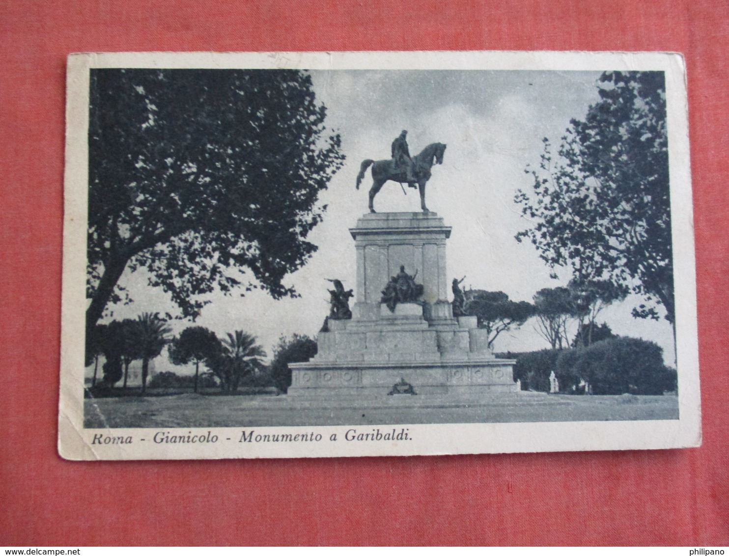 Italy > Lazio > Roma (Rome) Monument Garibaldi     Has  Stamp & Cancel     -ref 3096 - Other Monuments & Buildings