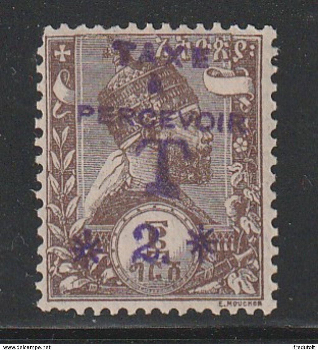 ETHIOPIE - TIMBRES-TAXE N° 25 * (1907) - Ethiopie