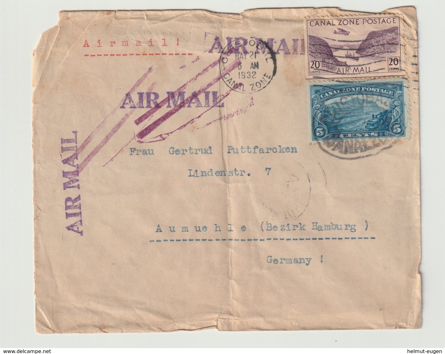 MiNr. 85, 89  Panama-Kanalzone,  1931, 18. Nov./1949. Gaillard-Durchstich Des Panamakanals. - Panama