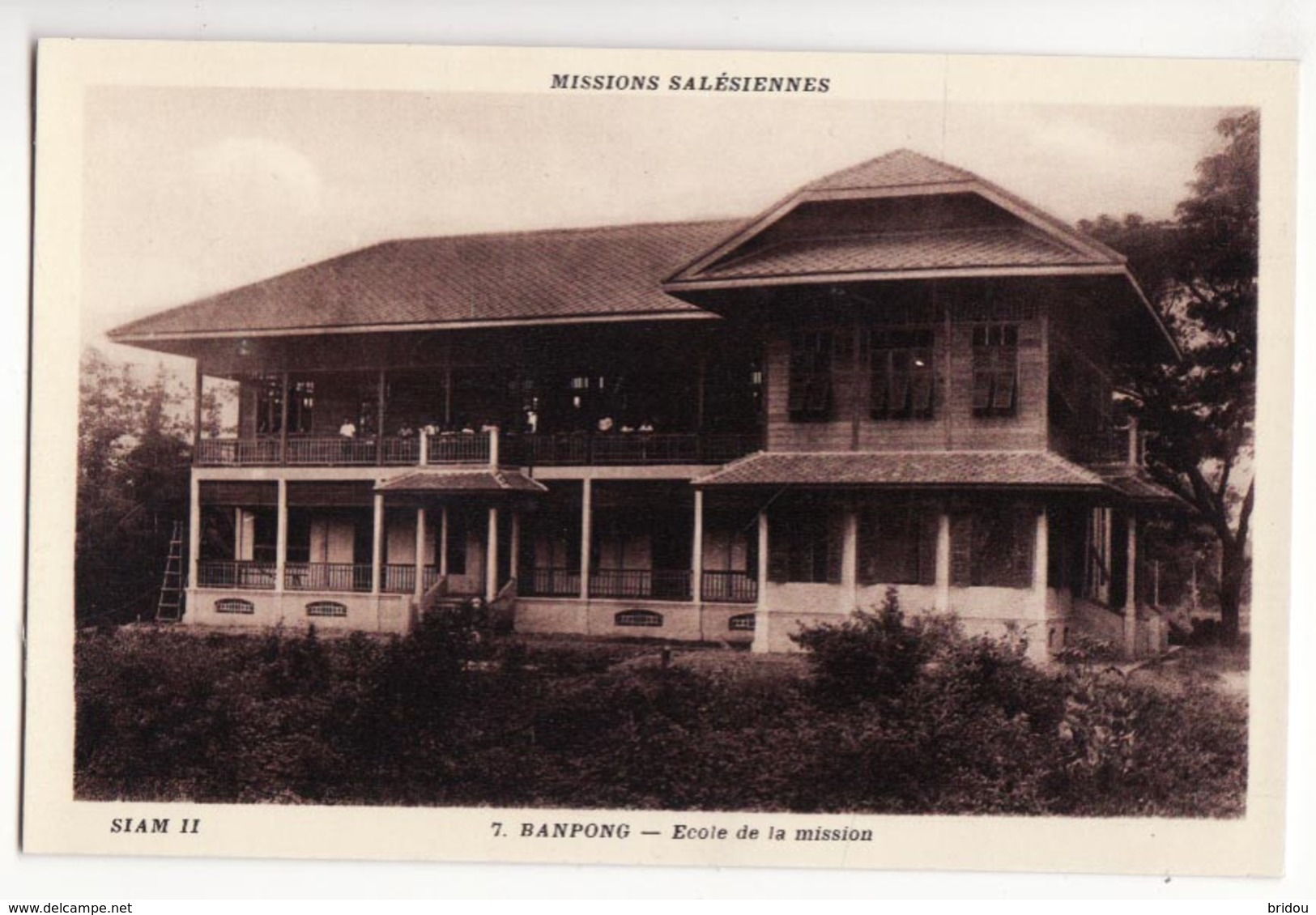 SIAM   Missions Salésiennes    BANPONG   école De La Mission - Thaïland