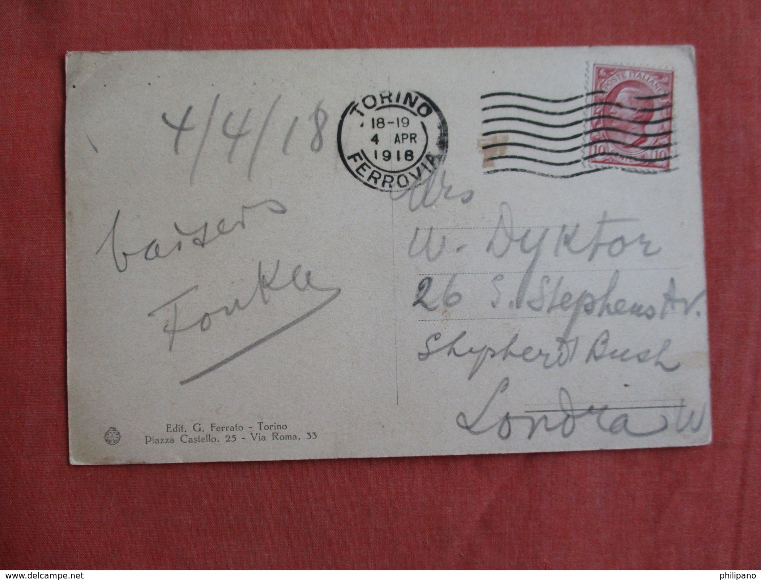 Italy > Piemonte > Torino (Turin)    Has  Stamp & Cancel     -ref 3096 - Places