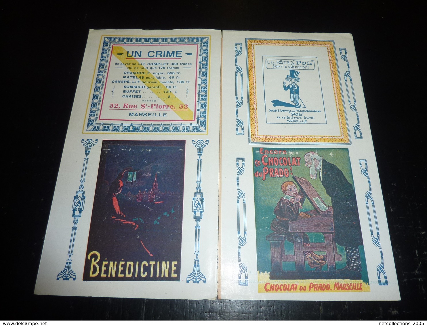 VARIETES CASINO De MARSEILLE - 2 PROGRAMMES OFFICIEL De 1923 "différent" - ANCIENNE PUBLICITE - Illustrée (AD) - Programas