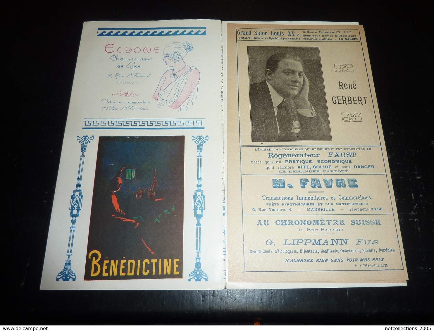 VARIETES CASINO De MARSEILLE - 2 PROGRAMMES OFFICIEL De 1925 SOCIETE THEATRALE MARSEILLAISE ANCIENNE PUBLICITE (AD) - Programmes