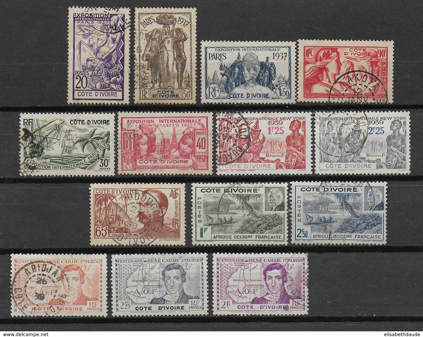 COTE D'IVOIRE - SERIES COMPLETES  YVERT N° 133/138 + 139 + 141/145 + 169/170 OBLITERES  - COTE = 26 EUR. - Used Stamps
