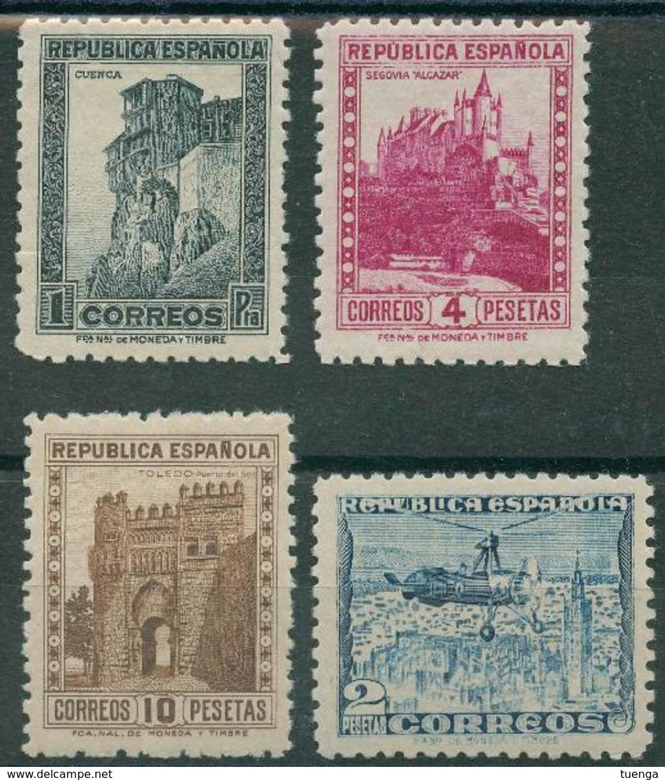 España 1938. Edifil 770/72** - Monumentos Y Autogiro - Nuevos