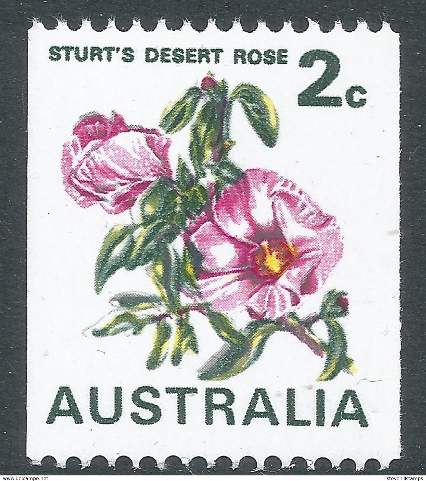 Australia. 1970-75 Coil Stamps. Flowers. 2c MNH SG 465a - Mint Stamps