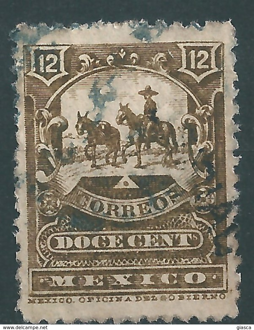 MEXICO : C234  -  1896 Used  12 C. - Messico