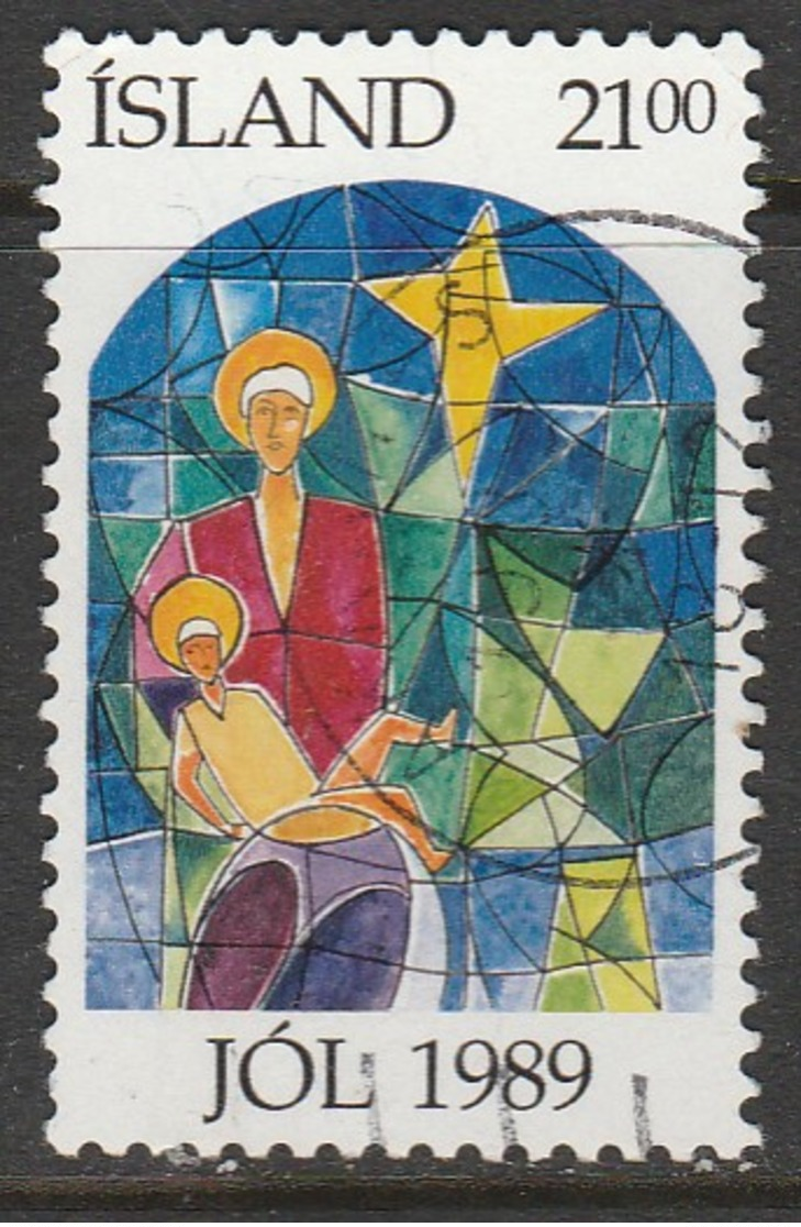 Iceland 1989 Christmas Stamps Multicoloured SW 713 O Used - Gebraucht