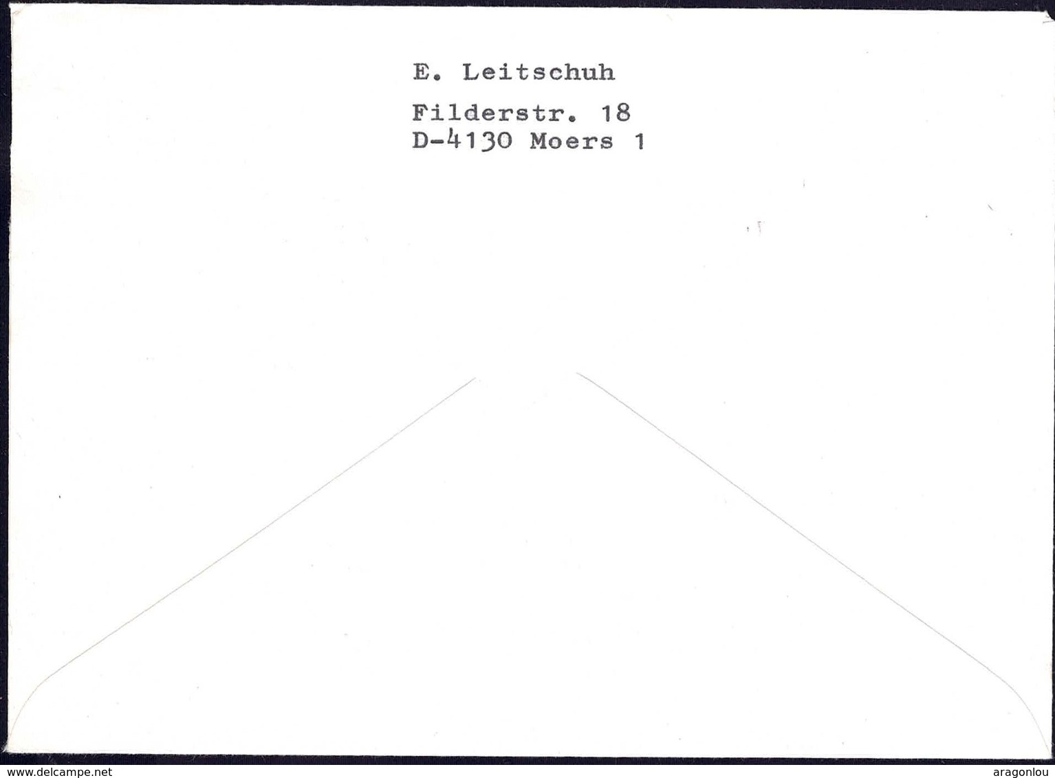 1984 Lettre Recommandé Luxembourg Vers Moers, 2 Timbres De Distributeurs  2Scans - Lettres & Documents