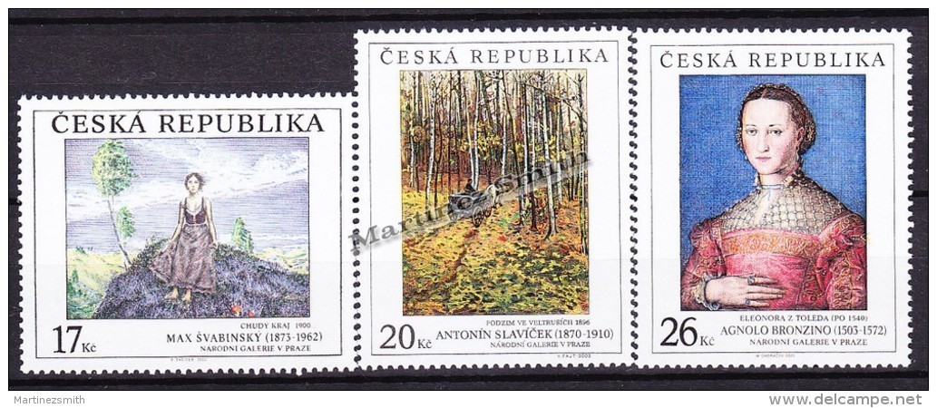 Czech Republic - Tcheque 2003 Yvert 353/ 55 - Work Of Art From The Prague National Gallery - MNH - Nuevos