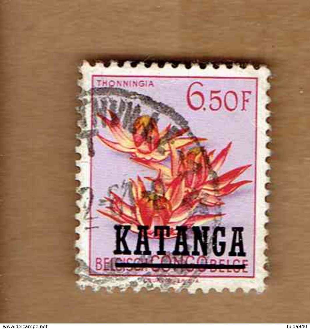 KATANGA.(COB-OBP)  1960 - N°36  *SURCHARGE KATANGA*    6,50F  Oblitéré - Katanga