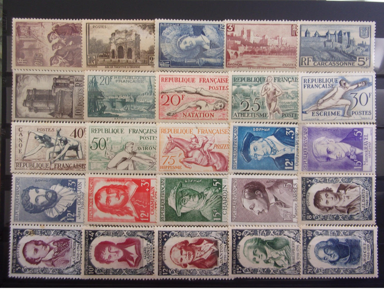 FRANCE BELLE LOT NEUF* 1922/1950 DEPART 1 EURO - Sammlungen