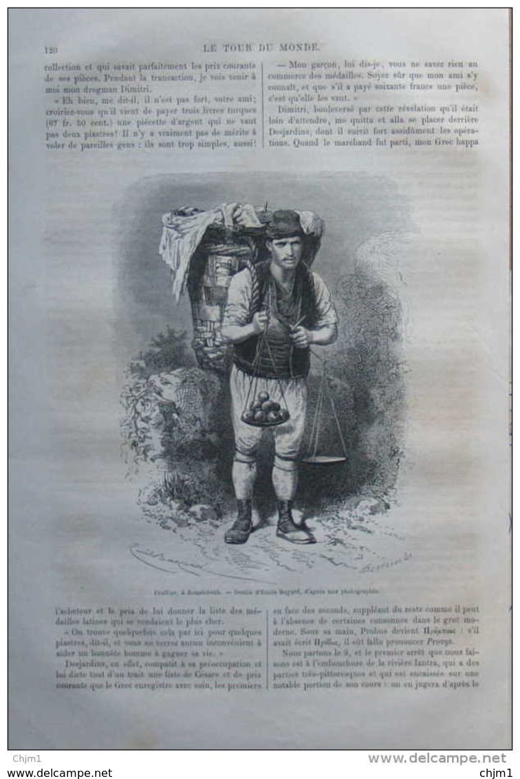 Bulgares - Fruitier à Roustchouk - Page Original 1873 - Documents Historiques