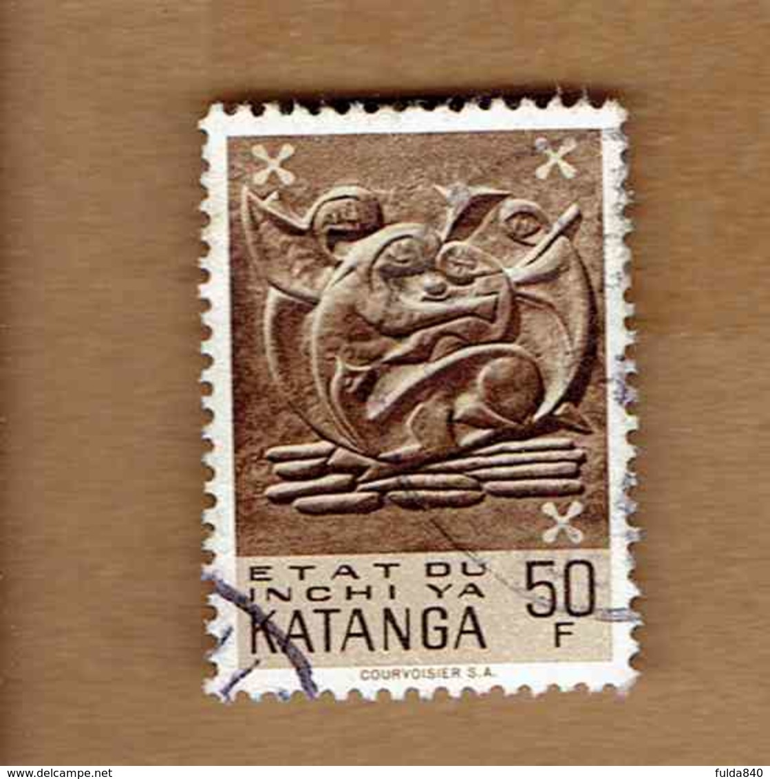 KATANGA.(COB-OBP)  1961 - N°64  *ARTS KATANGAIS*    50F  Oblitéré - Katanga