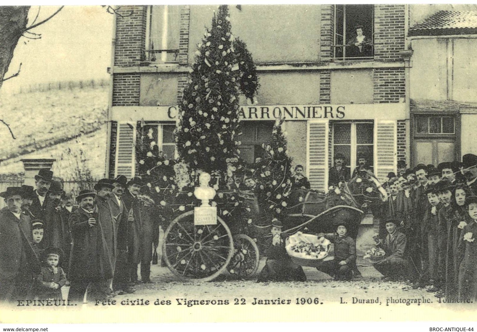 CPA N°24435 - EPINEUIL - FETE CIVILE DES VIGNERONS 22 JANVIER 1906 - REPRODUCTION - Other & Unclassified