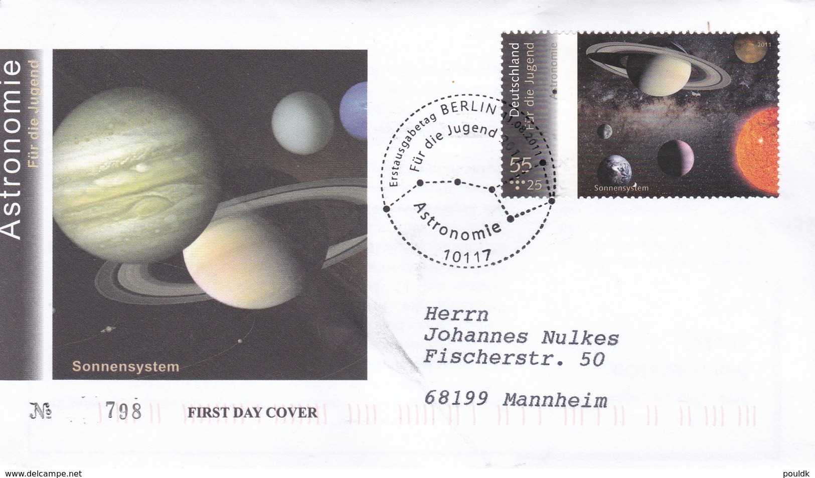 Germany FDC 2011 Astronomie                        ( DD24-49) - Other & Unclassified