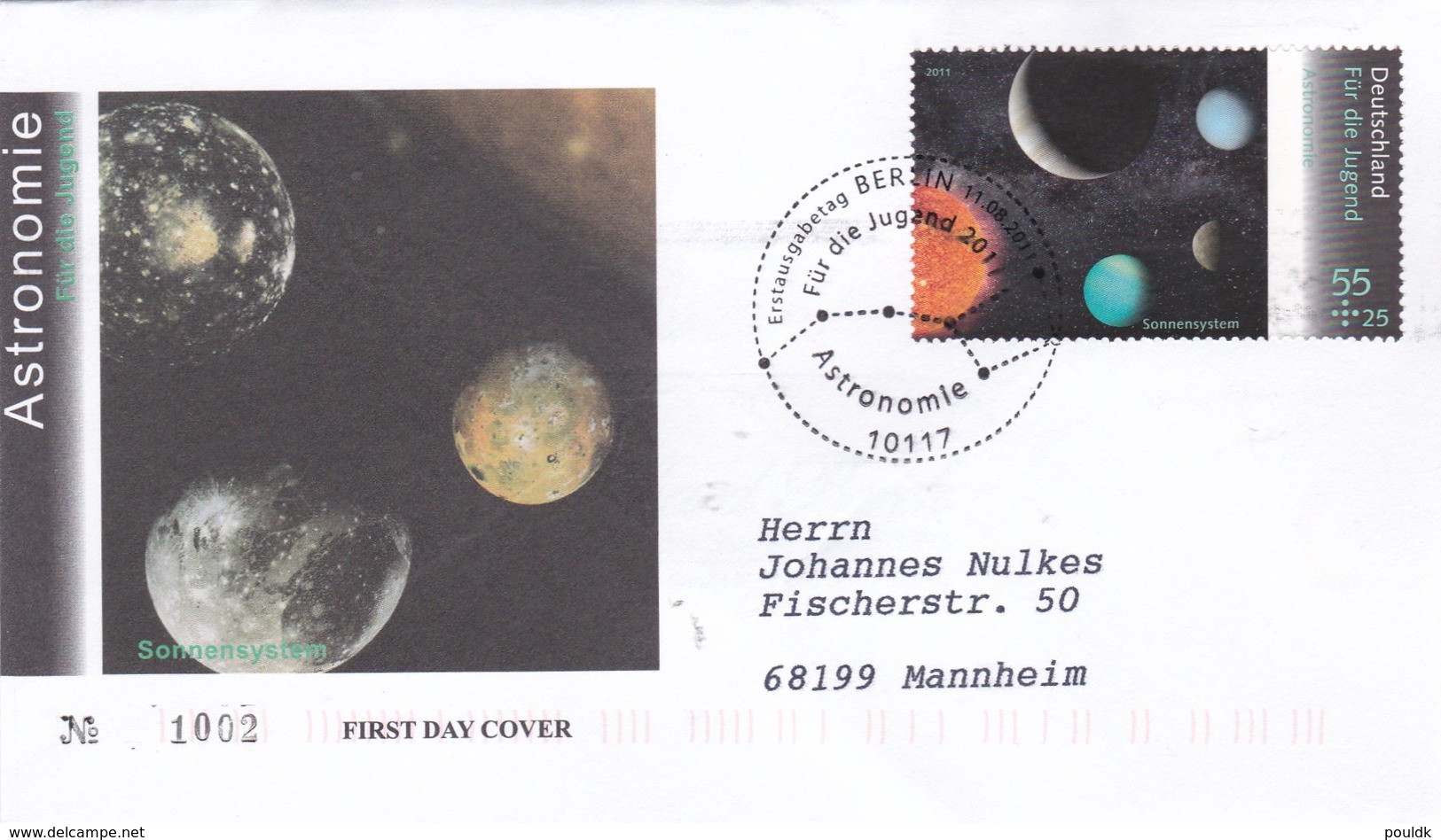 Germany FDC 2011 Astronomie                        ( DD24-49) - Other & Unclassified