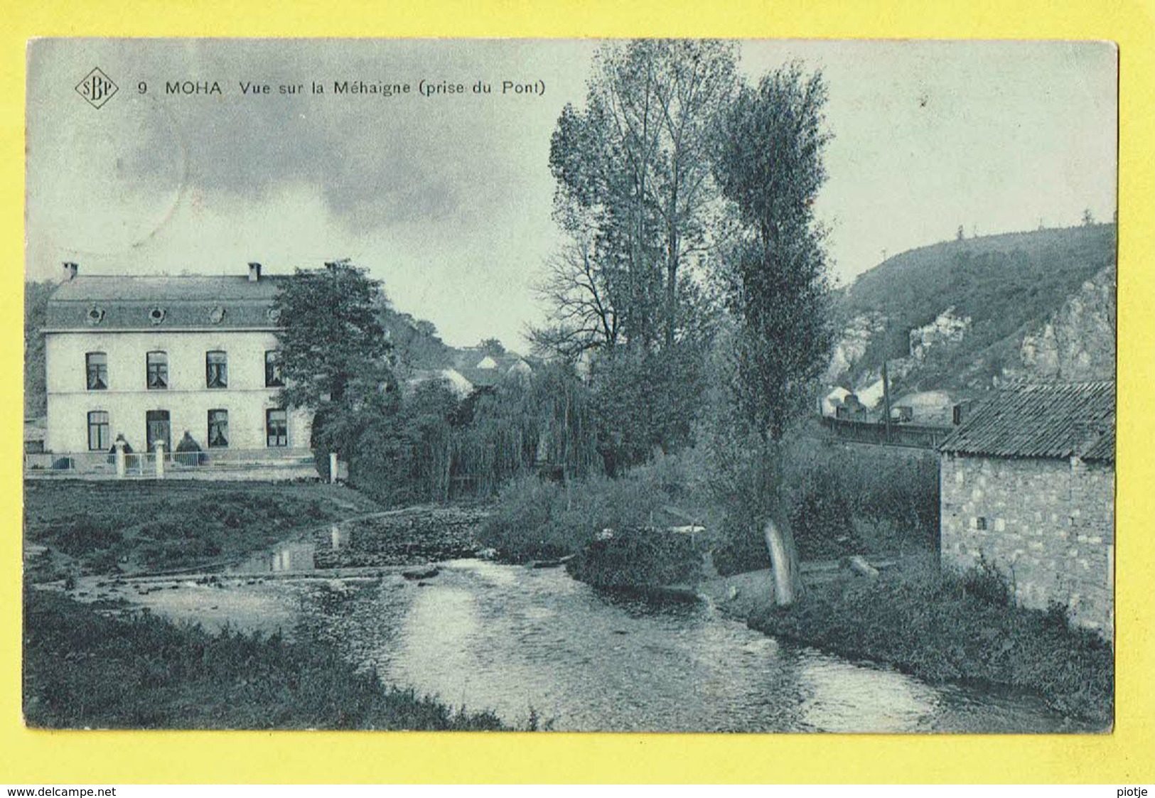 * Moha (Wanze - Liège - La Wallonie) * (SBP, Nr 9) Vue Sur La Méhaigne, Prise Du Pont, Canal, TOP, Unique, Rare, Quai - Wanze