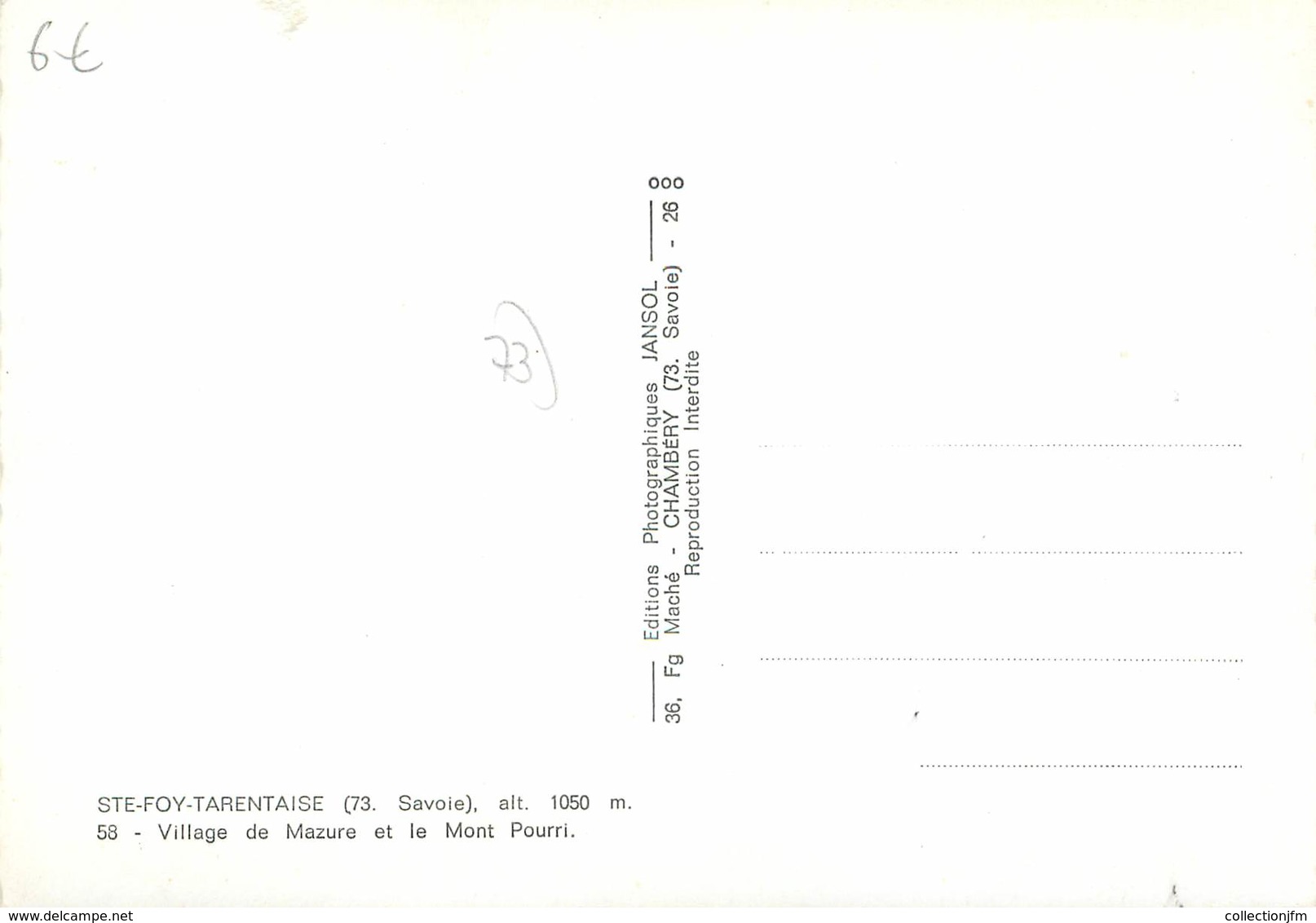 / CPSM FRANCE 73 "Sainte Foy Tarentaise, Village De Mazure Et Le Mont Pourri" - Autres & Non Classés