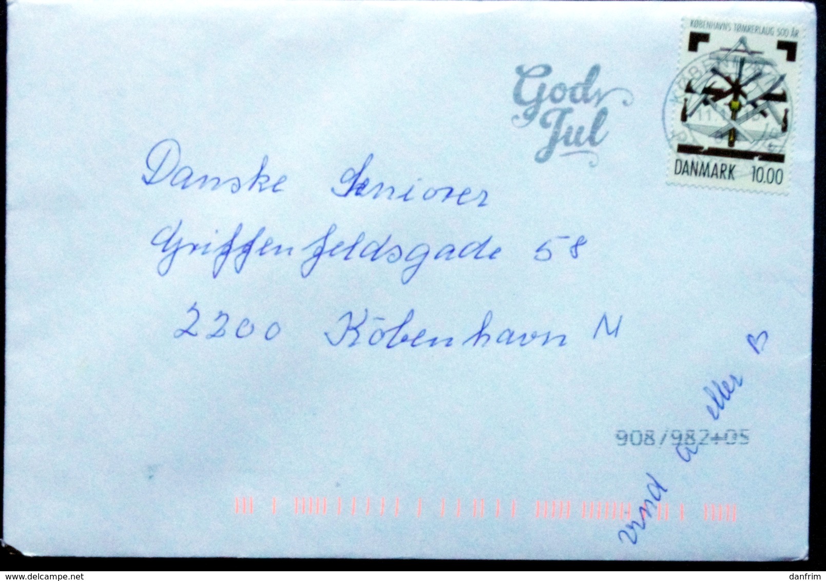 Denmark 2015 Letter  Minr.1816 ( Lot  6608 ) - Brieven En Documenten