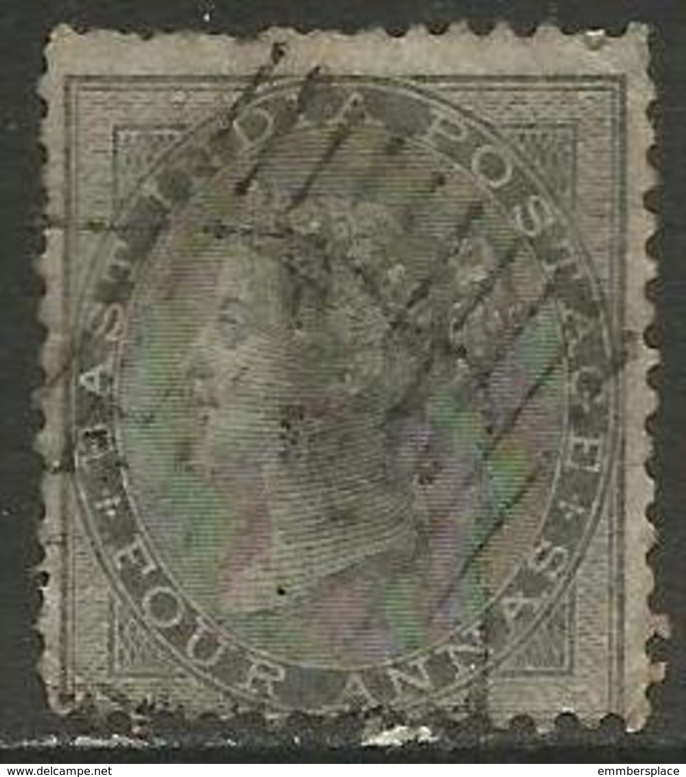 India - 1855 Queen Victoria 4a Grey-black Used    SG 46  Sc 16 - 1854 Compagnia Inglese Delle Indie