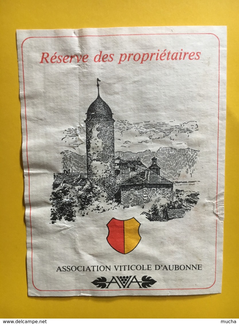 9201 -  Réserve Des Propriétaires  Association Viticole D'Aubonne Suisse - Autres & Non Classés