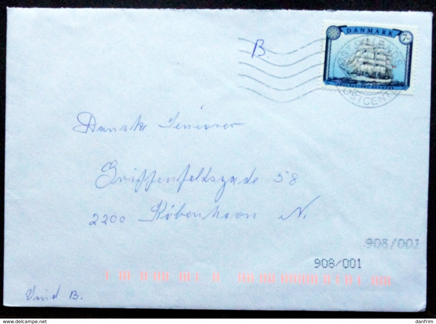 Denmark Letter 2015  Minr. 1841  ( Lot 6608) - Brieven En Documenten