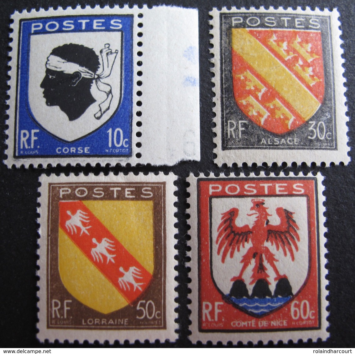 R1692/435 - 1946 - ARMOIRIES DE PROVINCES (SERIE COMPLETE) N°755 à 758 NEUFS** - Unused Stamps