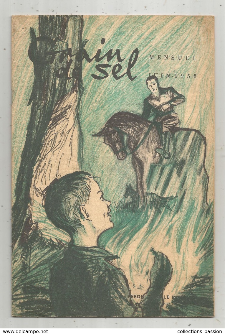Mensuel , Jeunesse , GRAIN DE SEL  , Juin 1958 , 24 Pages , Frais Fr 2.25 E - Autres & Non Classés