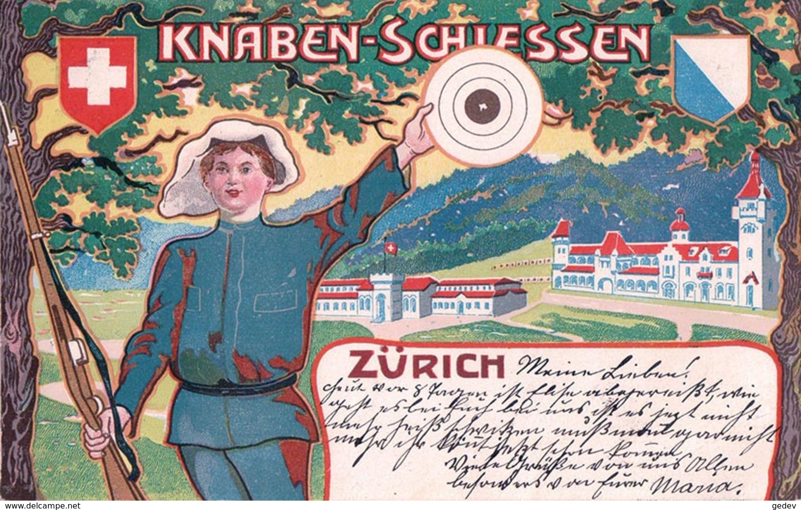 Zürich, Knaben-Schiessen, Litho (21.9.1903) - Zürich