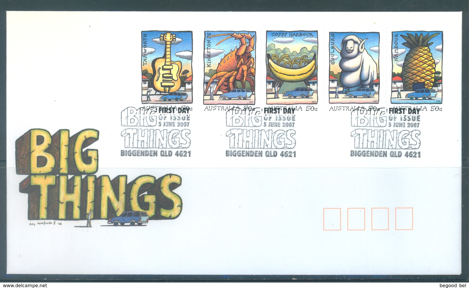 AUSTRALIA  - FDC - 5.6.2007 - BING THINGS - Yv 2723-2727  - Lot 18570 - Premiers Jours (FDC)