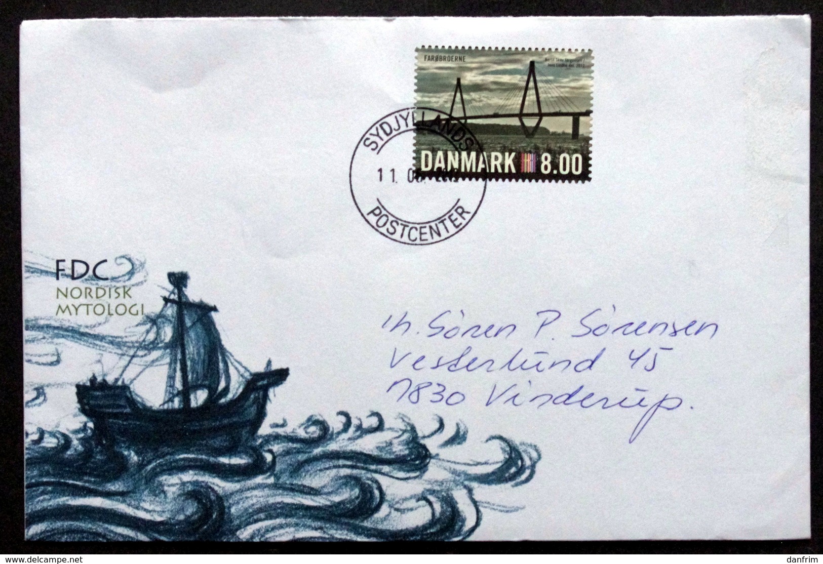 Denmark  Letter  2012  Minr.1690C  ( Lot 6608) - Lettres & Documents