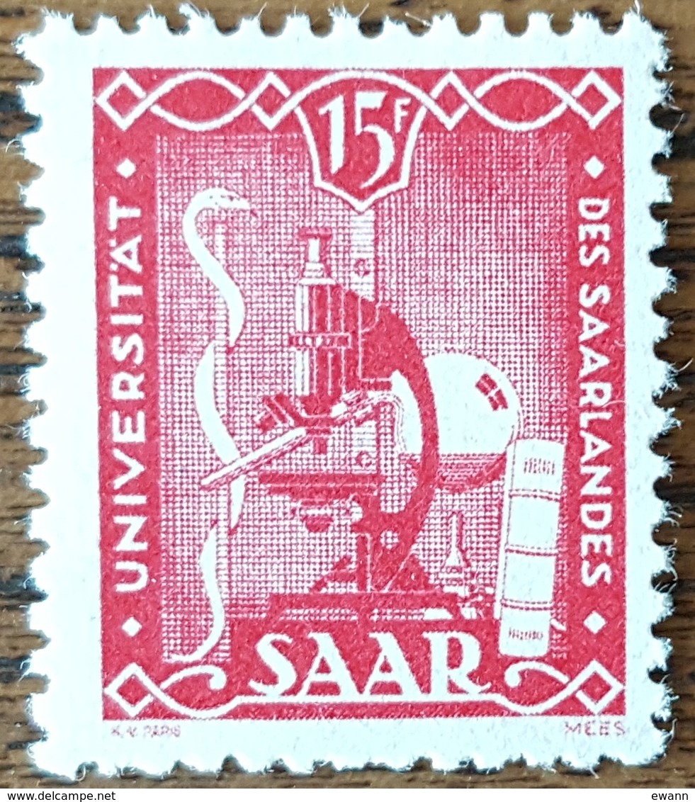 SARRE - YT N°252 - Université De Sarre - 1949 - Neuf - Neufs