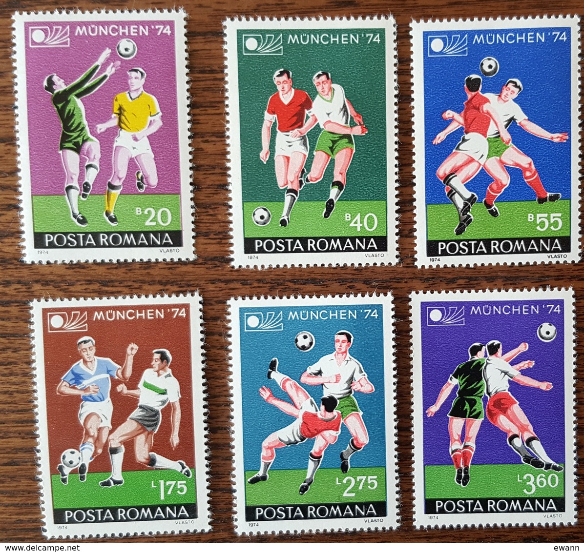 ROUMANIE - YT N°2846 à 2851 - Coupe Du Monde De Football De Munich / Sports - 1974 - Neufs - Neufs