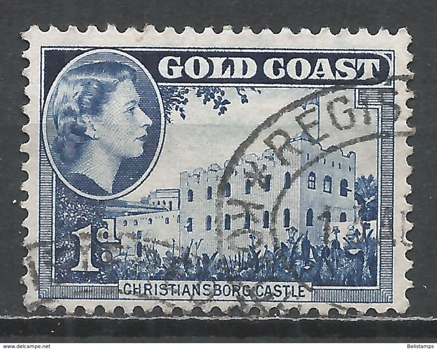 Gold Coast 1953. Scott #149 (U) Christiansborg Castle - Côte D'Or (...-1957)