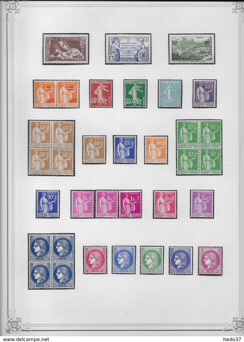 France Collection Vendue Page Par Page - Timbres Neufs * Avec Charnière - TB - Unused Stamps