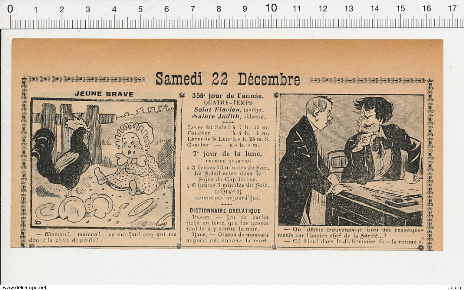 2 Scans 1906 Humour Coq Rooster Chair Poule Bébé Chef De La Sûreté Larousse Pompe IncendiePompiers Casque Pompier 223XA - Non Classés