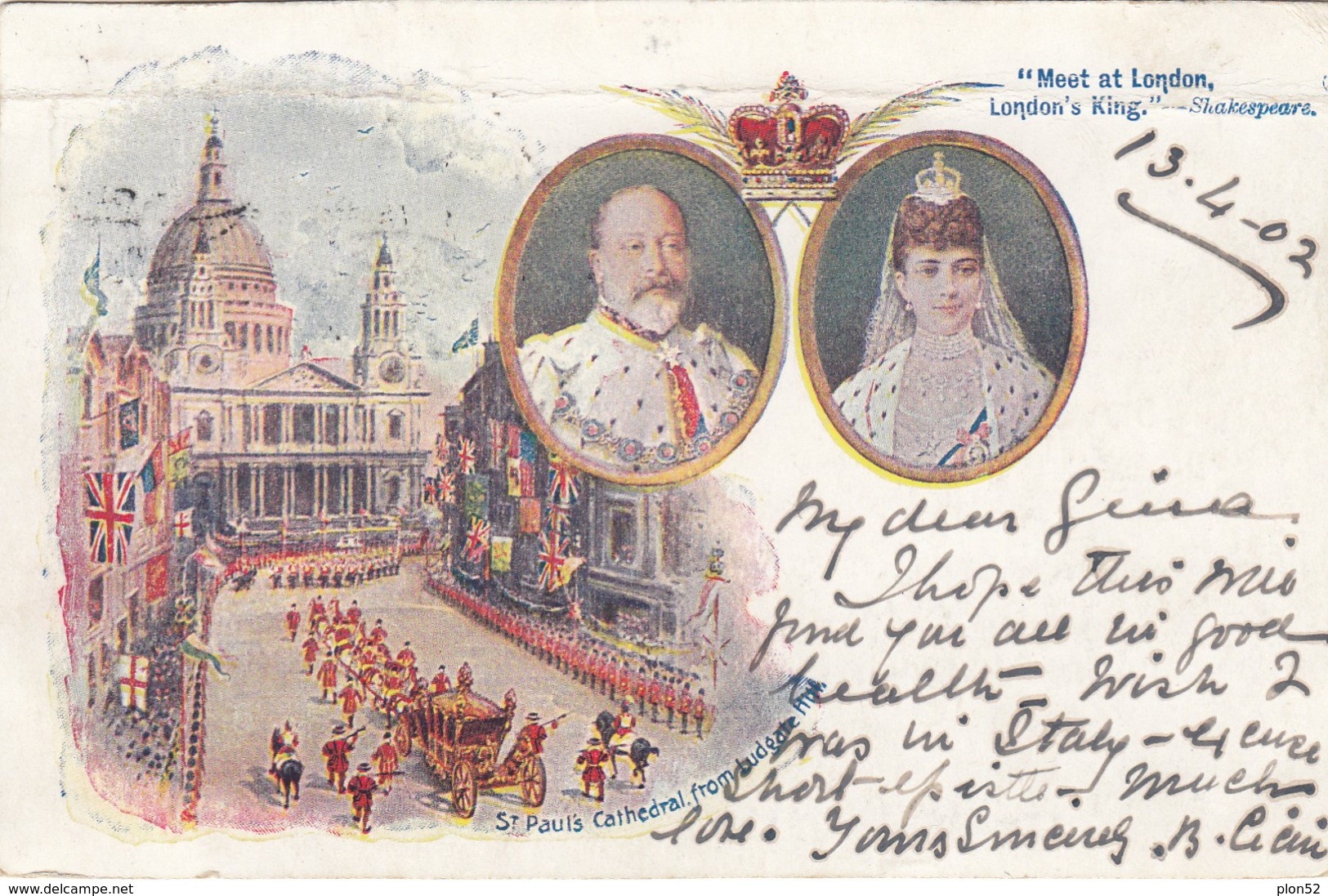 12221-EDWARD VII - CORONATION - 1902-FP - Royal Families