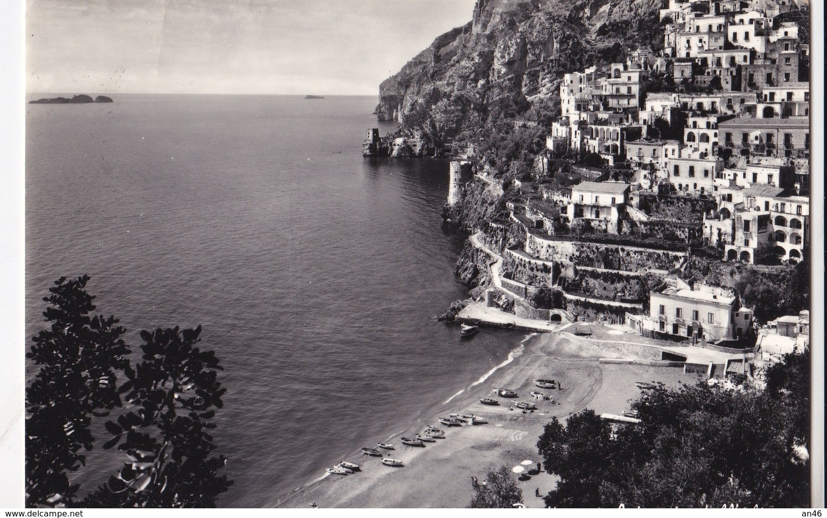 POSITANO SPIAGGIA DALL'ALTO  VG    AUTENTICA 100% - Altri & Non Classificati