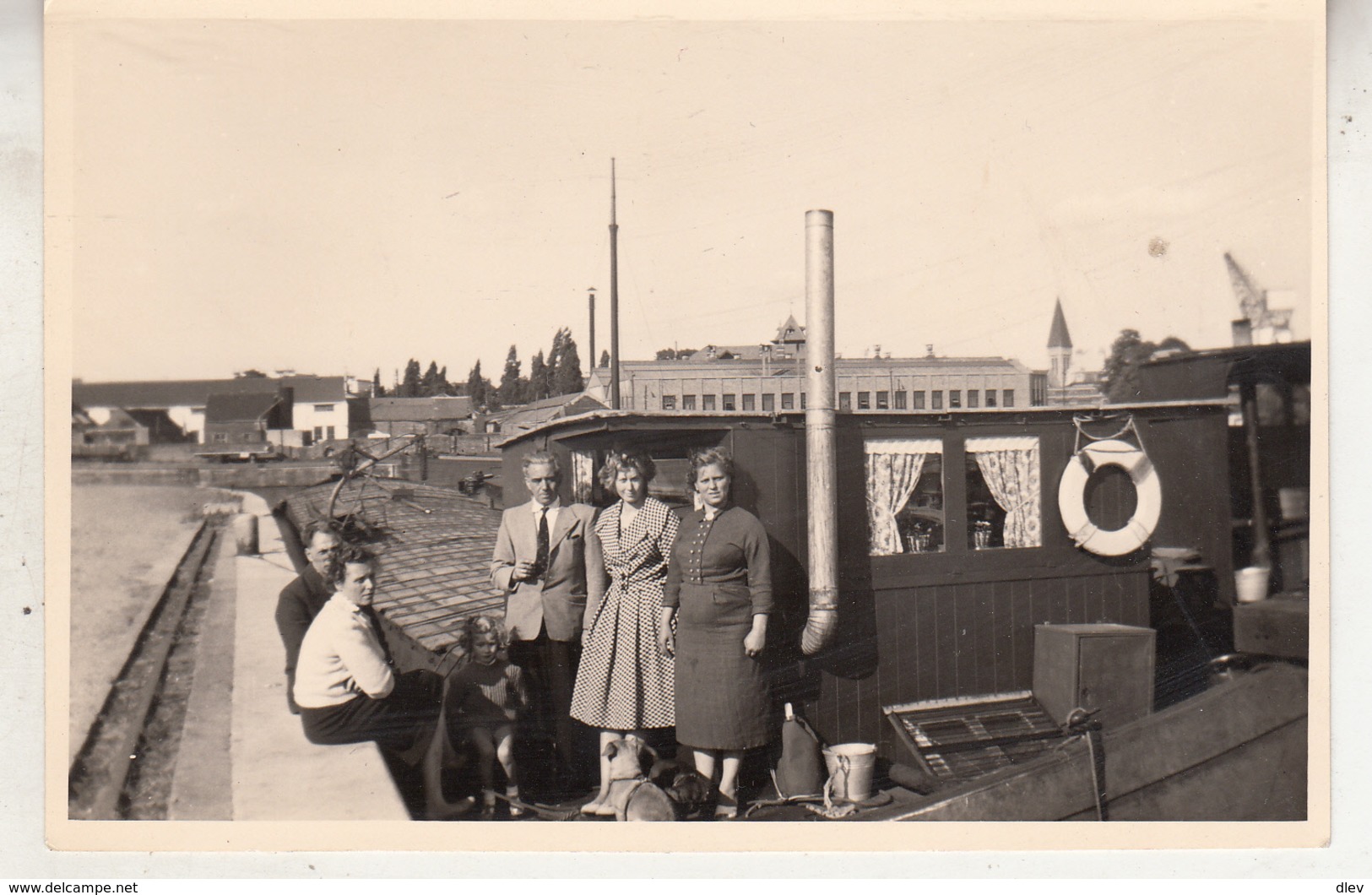 Péniche - Port - à Situer - Aak - Haven - Te Situeren - Photo Format 8 X 12 Cm - Bateaux