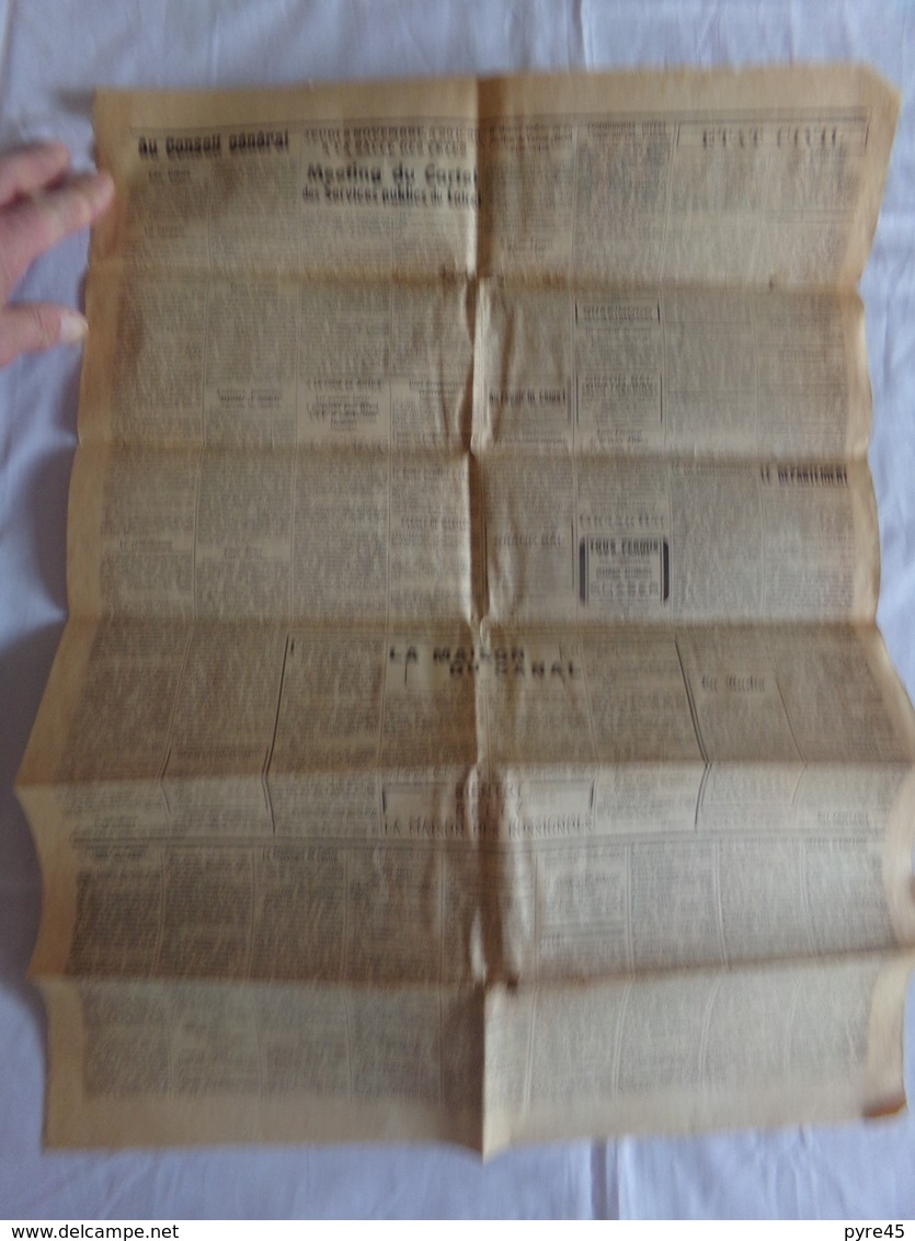 Journal " La République Du Centre " Du 31 Octobre 1945, " La Nationalisation De La Banque D'Angleterre " - Autres & Non Classés