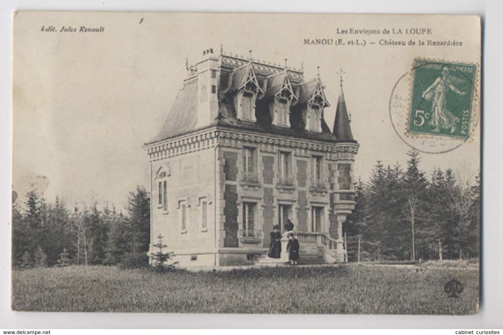 MANOU (28 - Eure Et Loir) - Château De La Renardière - Environs De LA LOUPE- Animée - Autres & Non Classés