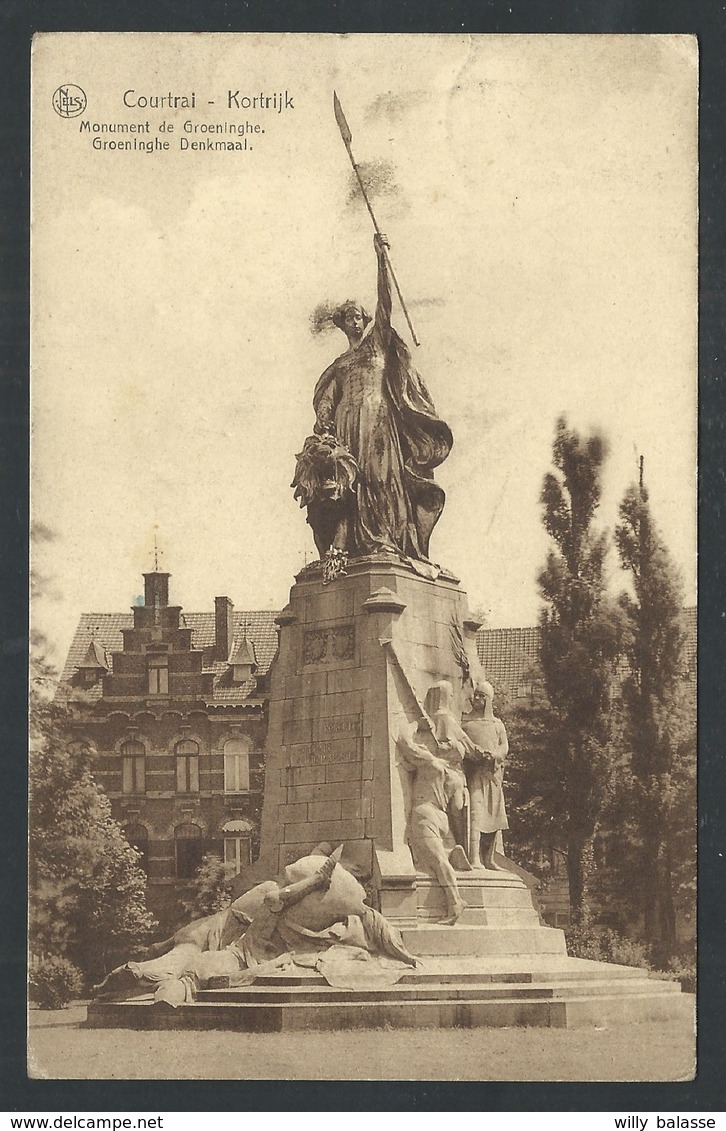 +++ CPA - KORTRIJK - COURTRAI - Monument De Groeninghe - Nels  // - Kortrijk